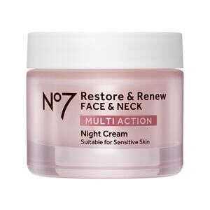 No7 Restore & Renew Face & Neck Multi Action Night Cream - 1.69 fl oz..